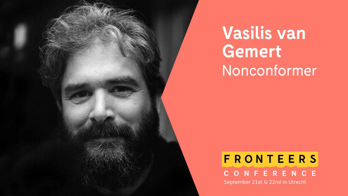 Nonconformer Vasilis van Gemert (@Vasilis). In the name of science, he turns best practices upside down and explores areas no one had thought of before. Are you ready to have your mind blown?! 🤯 

Get your ticket fast! fronteersconf.org/tickets/