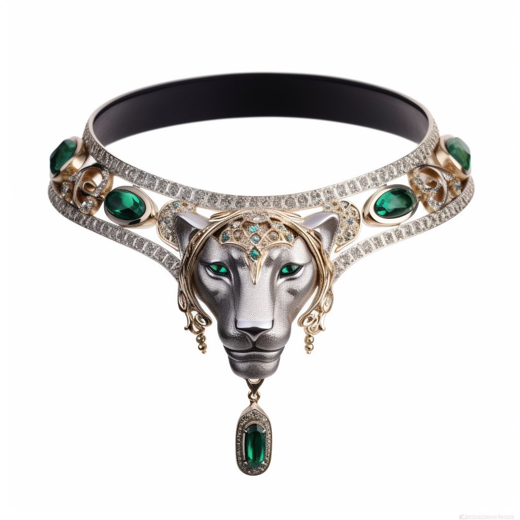 eka_koma's tweet photo. Wild Cat choker 
Created with ai @midjourney 

#ekakoma #ekakomajewelry #jewelrydesigner #wild #choker #wildcat https://t.co/xW21cdtU1Y