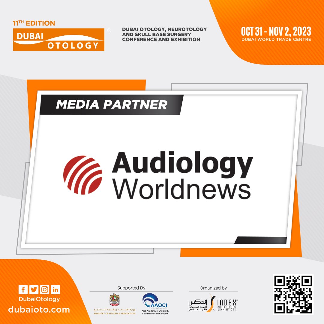 DubaiOtology's tweet image. We are excited to announce our incredible media partner, Audiology Worldnews at this year's Dubai Otology 2023.
Stay tuned for exclusive behind-the-scenes coverage, live updates, and inspiring moments you won't want to miss. 📸🎥
#Otology #MediaPartner #EventCoverage #Dubai
