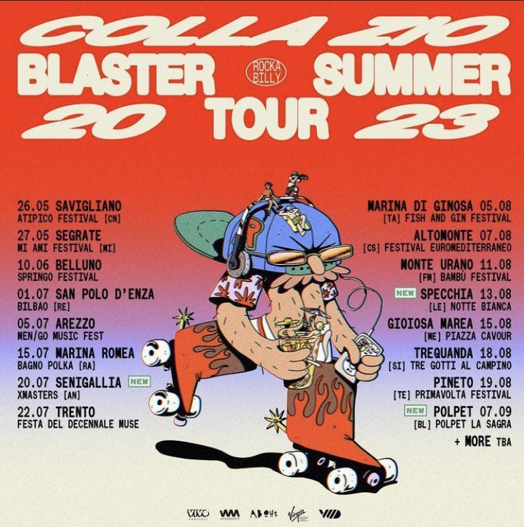 BlablaNetwork's tweet photo. Annunciate tre nuove date per il #BlasterSummerTour dei #Collazio! https://t.co/IRyy3DfUjT