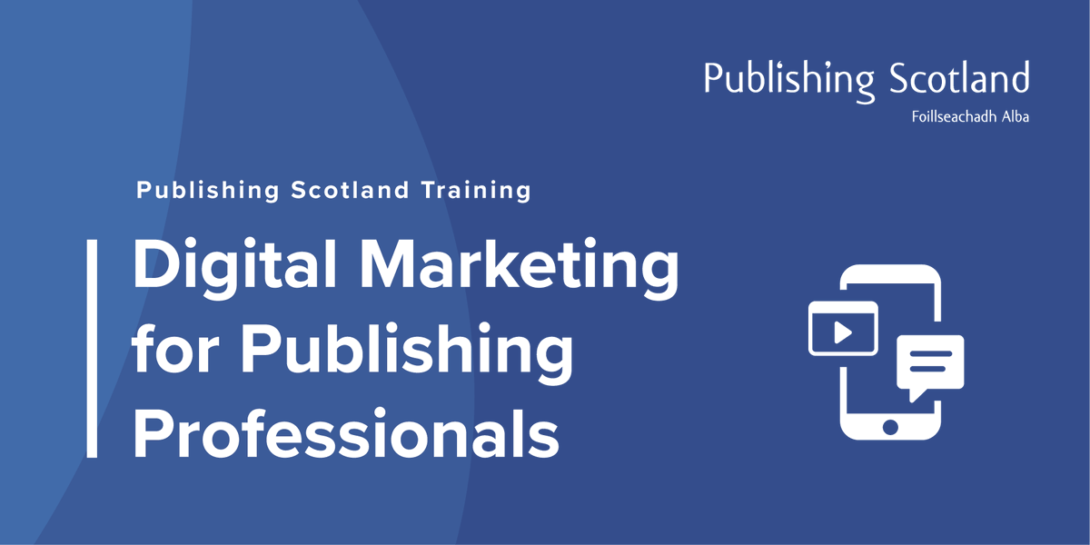 Exciting training news! From newsletters to TikTok, our new Digital Marketing for Publishing Professionals course by @sheilamaverbuch will cover key digital tools and help you hone your marketing skills. 3 and 5 October. Early Bird tickets now available! publishingscotland.org/event/digital-…