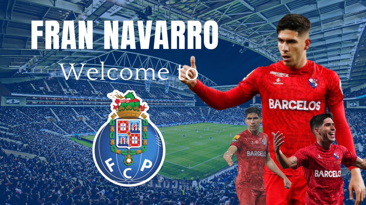 FCPorto_Fr's tweet photo. Fran Navarro (🇪🇸/25 ans) est un Dragon jusqu'en 2028!

Bienvenue chez toi!💙 https://t.co/ofqLccmRgy