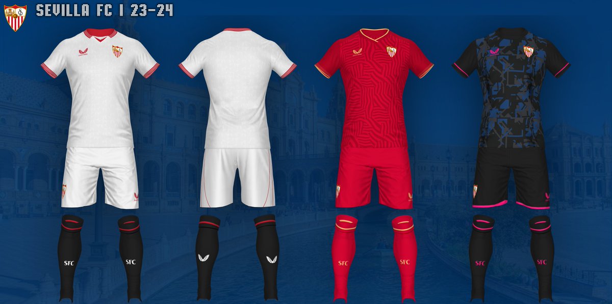 HLX_Kits's tweet photo. Sevilla FC | Home, Away &amp; Third | 23-24 | LaLiga

Download: https://t.co/Sb7APncp4Y

#SevillaFC #Sevilla #MuyNuestra #LaligaEASPORTS #Castore https://t.co/BYMlYCQXal