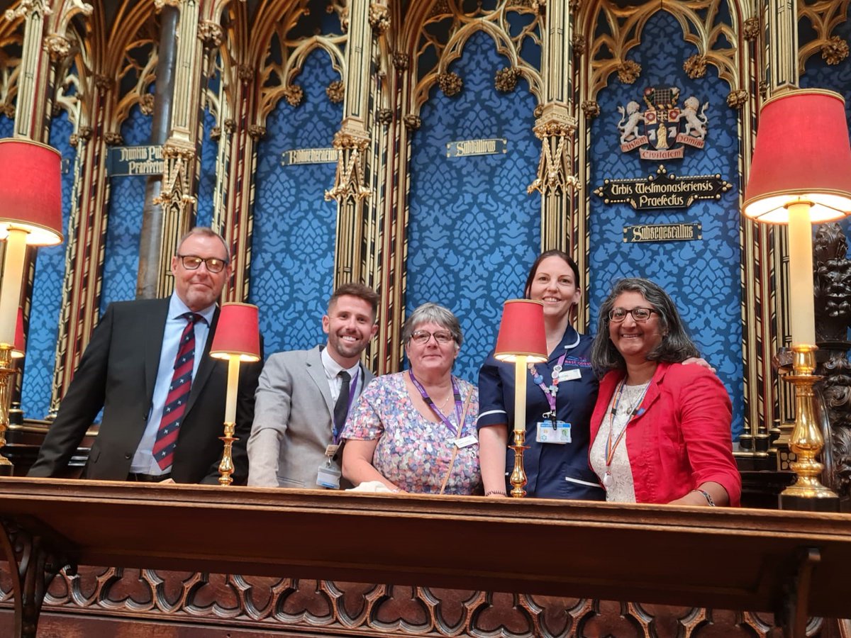 Colleagues celebrating 75 years of the NHS at a special service at Westminster Abbey this morning. #NHS75
