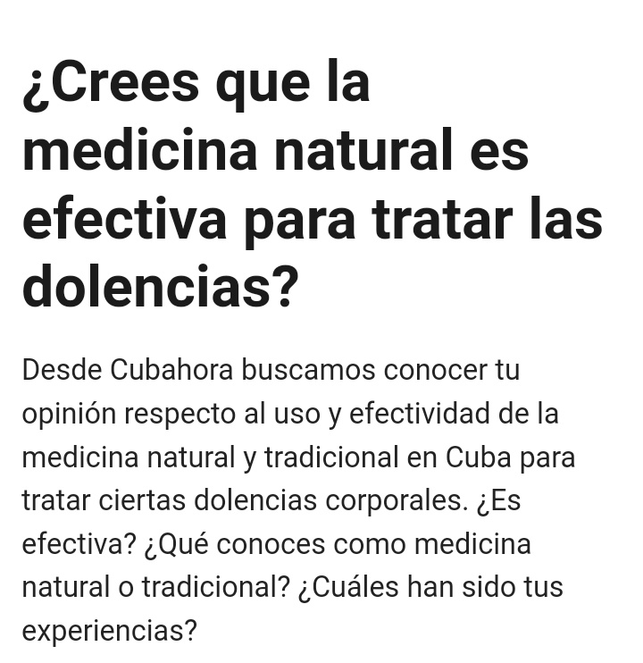 CUBAH0RA's tweet photo. Participa en nuestro #ForoDebate sobre el uso de la medicina natural y tradicional en #Cuba 👉 https://t.co/rimDom7HOY https://t.co/9XB2J9Chqs