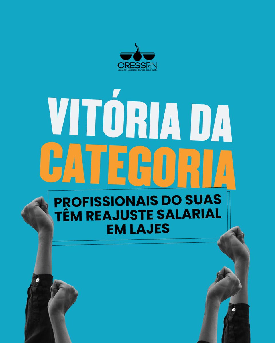 Cress_RN's tweet photo. Mais uma conquista para celebrar e lembrar que as lutas são coletivas: assistentes sociais e psicólogas/os da Assistência Social que atuam na Prefeitura Municipal de Lajes tiveram o reajuste salarial aprovado na Câmara. https://t.co/Cgsd0CM469