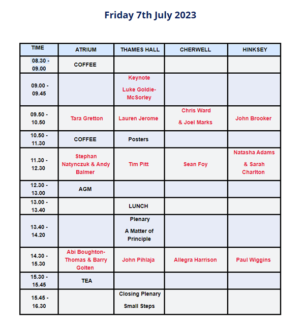 ukasfp's tweet photo. Here are our timings for the next few days! If you want more information on presenters and workshops please check our website - https://t.co/KNvQYH3xCc   #UKASFPConf23 https://t.co/tvi6CgkeVi