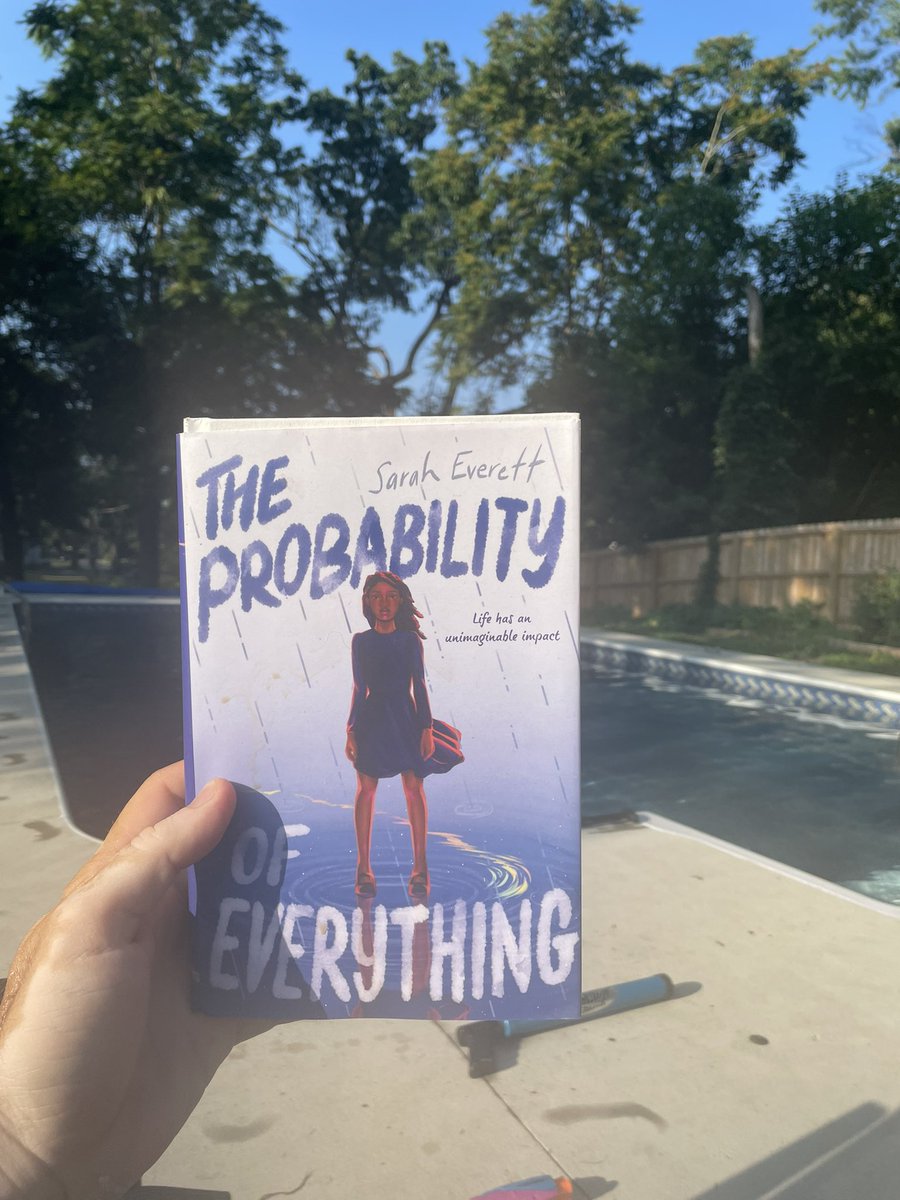 60 pages in, and loving THE PROBABILITY OF EVERYTHING. Books opens with 11-year-old Kemi and her family learning that an asteroid has 84.7% chance of basically destroying life on Earth. Kemi has such a fascinating outlook on the situation.