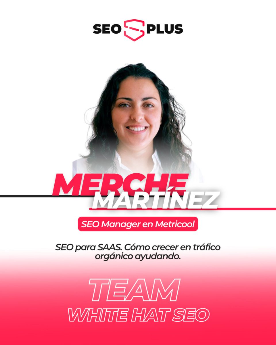 <a href="/WebPositer/">Webpositer</a> <a href="/juliomcrespo/">Julio M Crespo</a> <a href="/Lu_San2/">Lucía A. Sánchez H.</a> <a href="/platzi/">Platzi</a> <a href="/ade_vb/">Adelina Bordea</a> <a href="/freepik/">Freepik</a> @soyjessicadiazv 👉 Por último, pero no menos importante, 👩‍💻 <a href="/merchekebo/">Merche Martinez</a> SEO manager en <a href="/Metricool_es/">Metricool ES</a> 

🗣️ Hablará sobre “SEO para SaaS. Cómo crecer en tráfico orgánico ayudando”

📊 Merche te adentrará en este universo que tan bien conoce porque es su centro de operaciones.