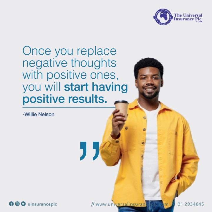 uinsuranceplc's tweet photo. True! You get things done when develop a positive mindset.
https://t.co/6gGF2mQtRd
#UniversalInsuranceplc https://t.co/6RVWsRlgWH