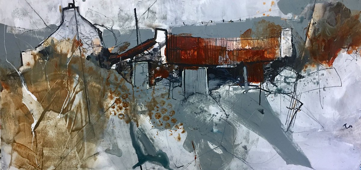 Pete Monaghan - Thin Places acrylic/collage on wood panel 50x100cm
This painting and 8 further new paintings by Pete Monaghan will be launched online at Twenty Twenty Gallery online on Friday 7th July at 7pm twenty-twenty.co.uk