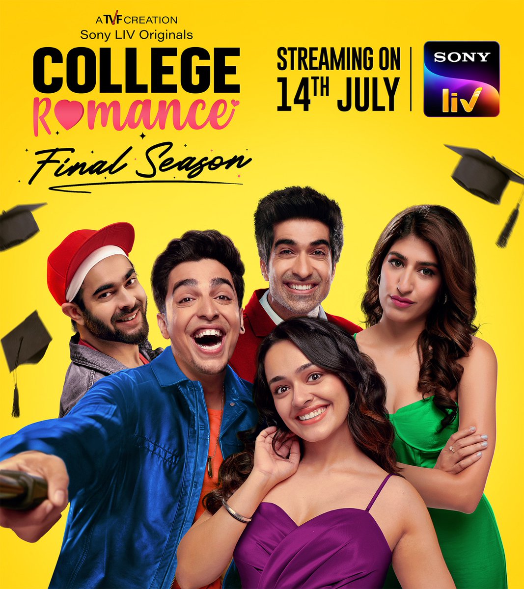 OG gang is back together for the final year! 😎🎒🫶🏻
Don’t miss the fun! 🤩

College Romance - Final Season, streaming on 14th July on Sony LIV. 

#CollegeRomanceS4
#CollegeRomanceOnSonyLIV