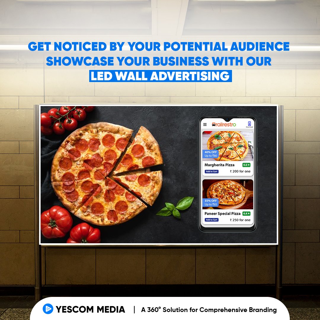 MediaYescom's tweet photo. Showcase your business with our LED wall advertising &amp; make sure you stand out from the competition. With our LED wall advertising, you'll be able to display your unique brand &amp; make a lasting impression that will keep your audience engaged

#LEDWallAdvertising #advertisingagency https://t.co/TpgG7JbQHq
