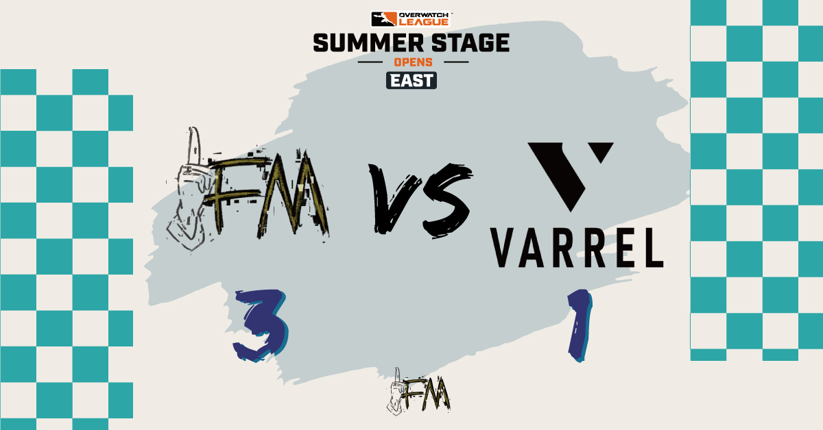[Match Result]  

안녕하세요 FM입니다.  

금일 오버워치 리그 서머 스테이지 오픈에서 <a href="/_VARREL/">VARREL</a> 를 상대로 3:1 기분 좋은 승리를 했습니다. 내일 NT와의 경기에서 승리할 수 있도록 많은 응원 부탁드립니다!