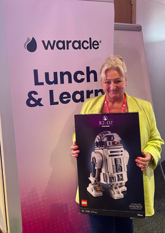 Our founder Sheila won an impressive R2D2 <a href="/LEGO_Group/">LEGO</a> kit at last week's <a href="/turingfest/">Turing Fest</a>. She works so hard to help people find a path through death, grief and life admin; a little Lego downtime is a great idea. 

If you're curious about Biscuit Tin, set up your free trial today.