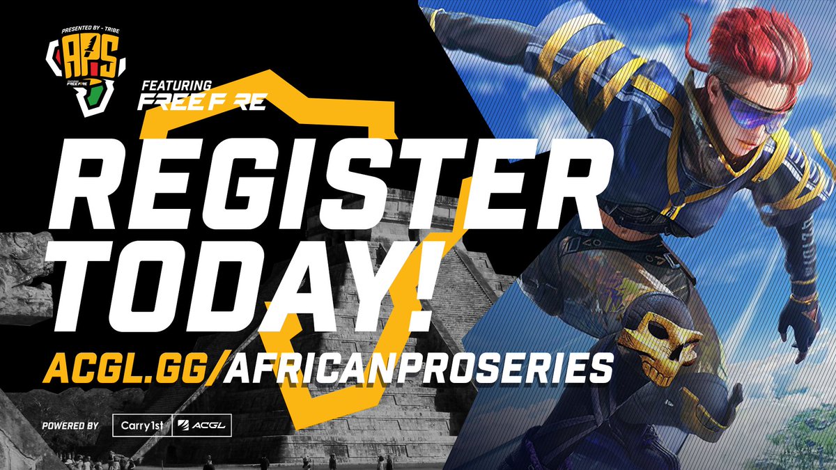 AfricanGaming's tweet photo. Last call for registration for @jointribe_gg #AfricanPS featuring #FreeFire!
⌛️Registration closes TONIGHT at 12am. Be sure to get your team in.
🚨https://t.co/cnMErnkud6
🌍Open to players from all around Africa!
⚡️Powered by @carry1st https://t.co/nXuwBGk5oD