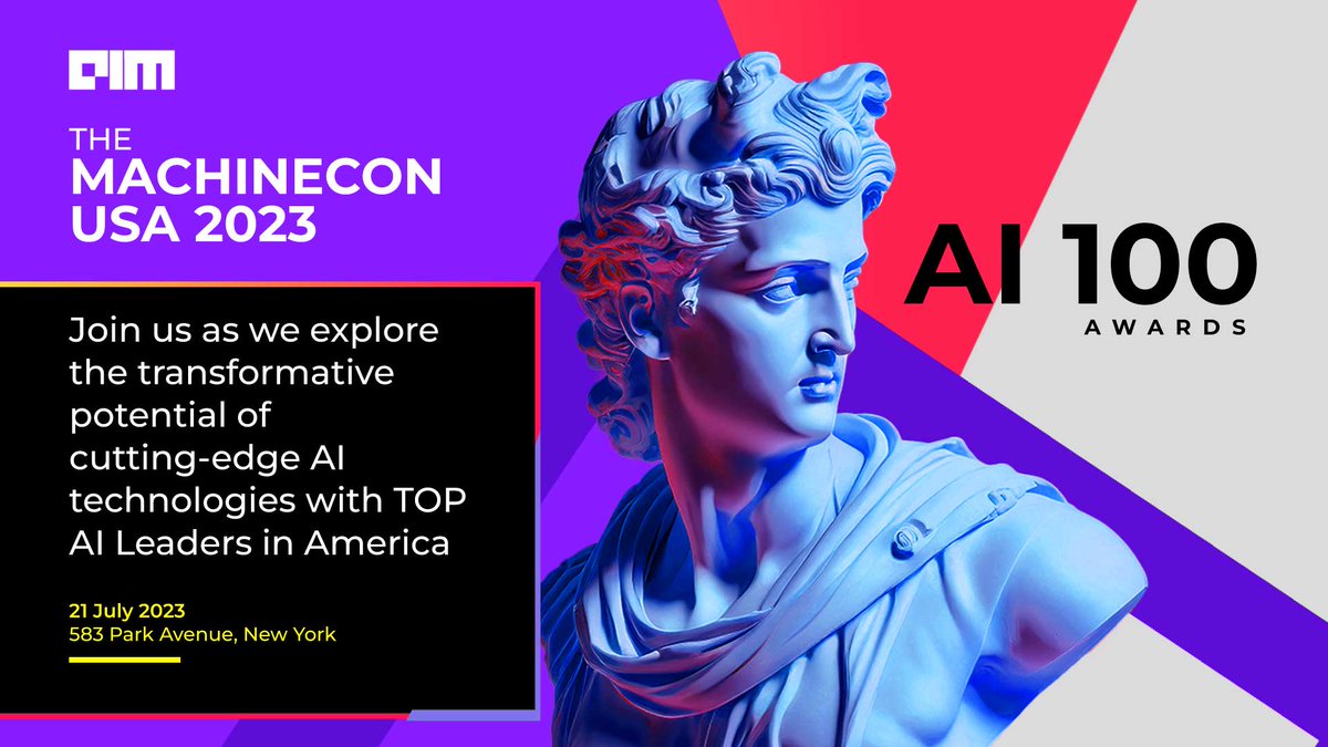 Analyticsindiam's tweet photo. This July - we host the most prominent leaders in the American #AI Industry at #TheMachinecon - New York.

Join us as we explore the transformative potential of cutting-edge AI technologies and innovative analytics solutions that are shaping the future of various industries across the nation

Details- https://t.co/K3FMrW5cgt

#artificialintelligence #AI100Awards #Datascience #leaders #technology