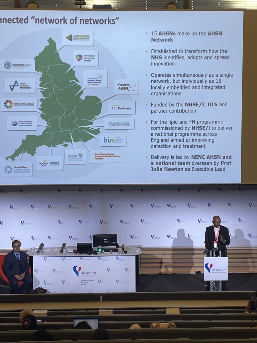 RachelGibbons12's tweet photo. Really great to hear Joe Chidanyika speak at #HUKconf and share the impact of the AHSN Network national programmes ⁦@WEAHSN⁩ ⁦@AHSN_NENC⁩ #lipids https://t.co/dLMp6msxYI