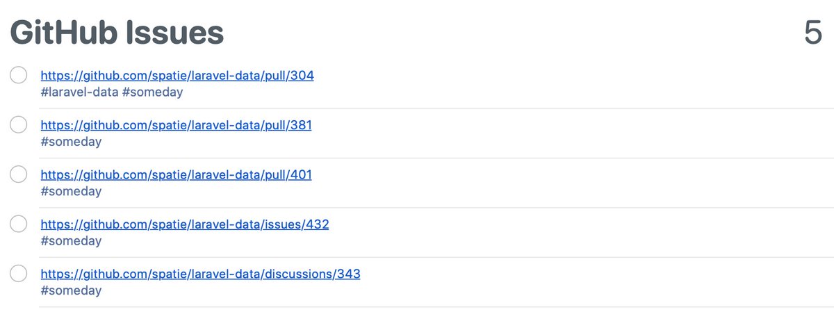 4 hours later … still some open issues for in the far future 💪 Next week I can hopefully do some coding again for that 🌶️ Laravel summer!