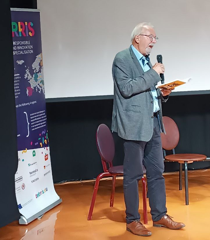 #TetRRISfinalevent is concluding with the Project Coordinators' <a href="/nieminenmp/">Mika Nieminen</a> words and a final wrap-up from <a href="/TuffsRichard/">Richard Tuffs</a> about the role of #SmartSpecialisation and #RRI in society.

Thanks to the whole consortium for this two full days together and for the effort put!
