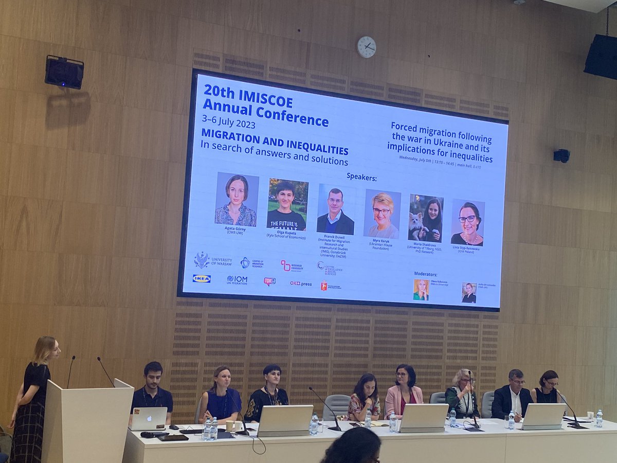 GeorgiaDimitr15's tweet photo. Just attended a very insightful semi-plenary today discussing forced migration following the war in the Ukraine. Conversations included community and humanitarian responses in the Netherlands and Poland as well as the not so popular theme of Ukrainian IDPs! #IMISCOE2023 https://t.co/wn1VlrZMwD