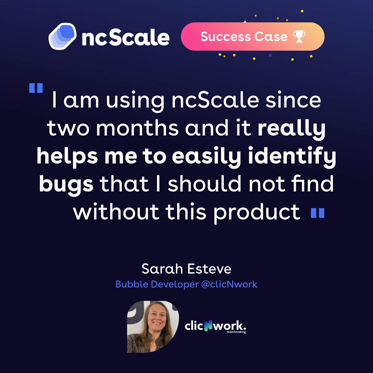 ncScale's tweet photo. [Case Study]

As their company grew, @clicNwork saw their @bubble app gaining in layers and complexity. A complexity that rendered bug checking difficult and time consuming

#nocode #ncscale https://t.co/kq3Rsh3T0L