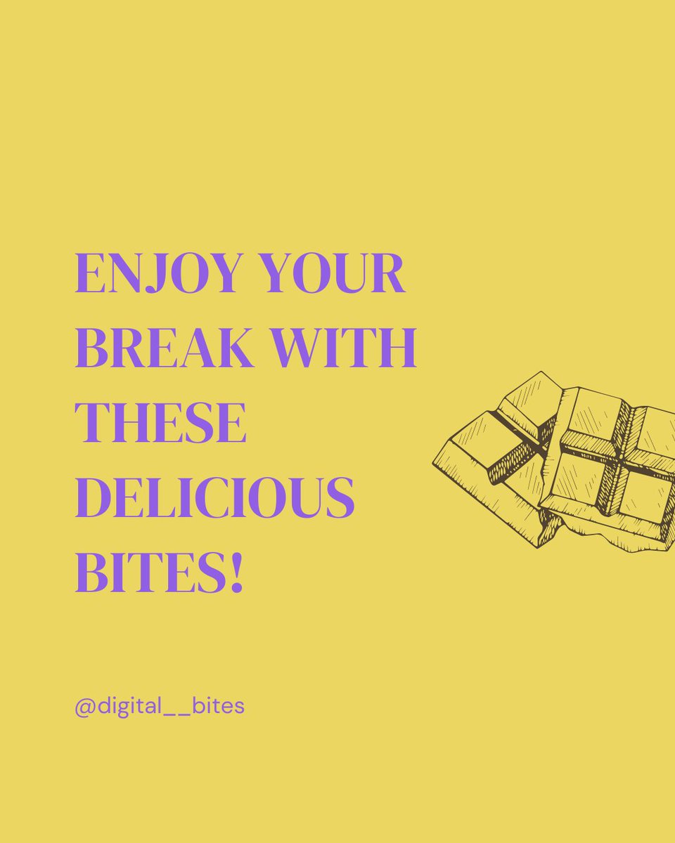 digital__bites's tweet photo. We just found out about this recipe for chocolate energy bars

It's our new obsessions during the breaks 🥹

What's your favorite chocolate snack?

#WorldChocolateDay #healthyfood https://t.co/UhfGeaMhm8