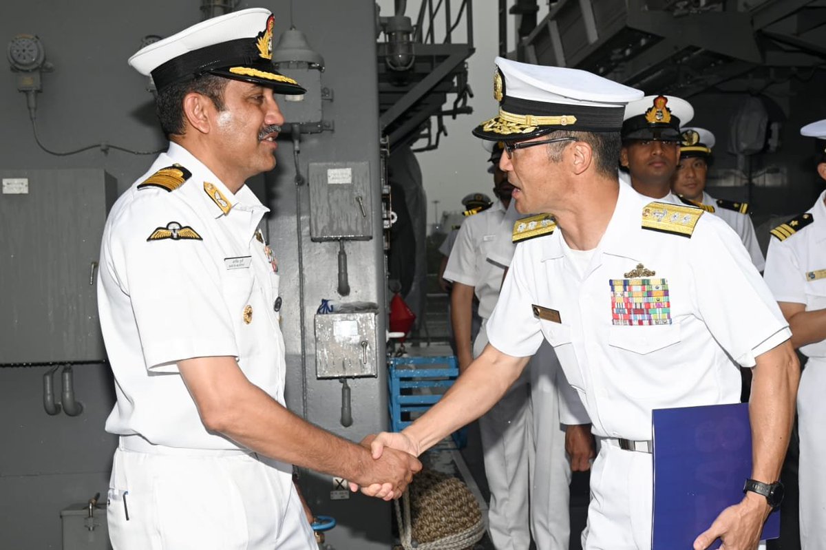 The seventh edition of the bilateral Japan-India Maritime Exercise 2023 (JIMEX 23) hosted by the Indian Navy, is being conducted at/off Visakhapatnam from 05 -10 July 2023. This edition marks the 11th anniversary of JIMEX, since its inception in 2012.

Japan Maritime Self Defence