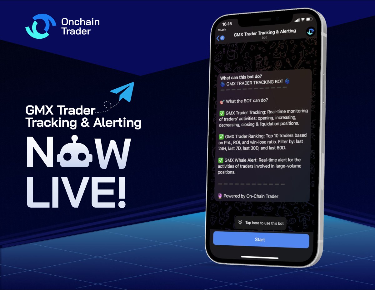 Onchain_Trader's tweet image. Successful trading is a journey of continuous learning and adaptation.

🤖 We&apos;re thrilled to introduce @GMX_io Trader Tracking &amp;amp; Alerting BOT - Your ultimate companion for monitoring and staying ahead of trading game

Why do you need it to trade better and make profit?🧵👇🏻