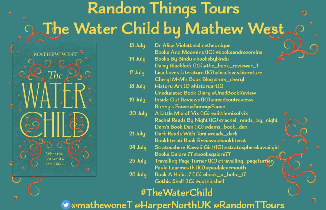 Looking forward to this blog tour for The Water Child which kicks off next week. Not least because it's a "tour" which involves me staying at home &amp; staring at my phone. I'd be doing that anyway!