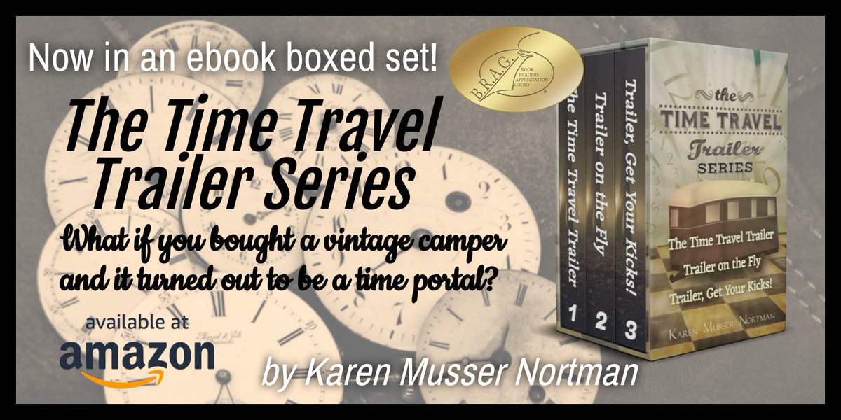 RVmysteryauthor's tweet photo. Get all three books for 6.99! THE TIME TRAVEL TRAILER boxed set. #timetravel #boxedsets #IARTG
Amazon https://t.co/0NmRvOE5Wu
Smashwords: https://t.co/TL9cKHyXqr
B&N: https://t.co/yXkc1rD5ei
Kobo: https://t.co/fibJI1aFar
Apple: https://t.co/HZmcIw7mSD https://t.co/MkAGZhFmtk