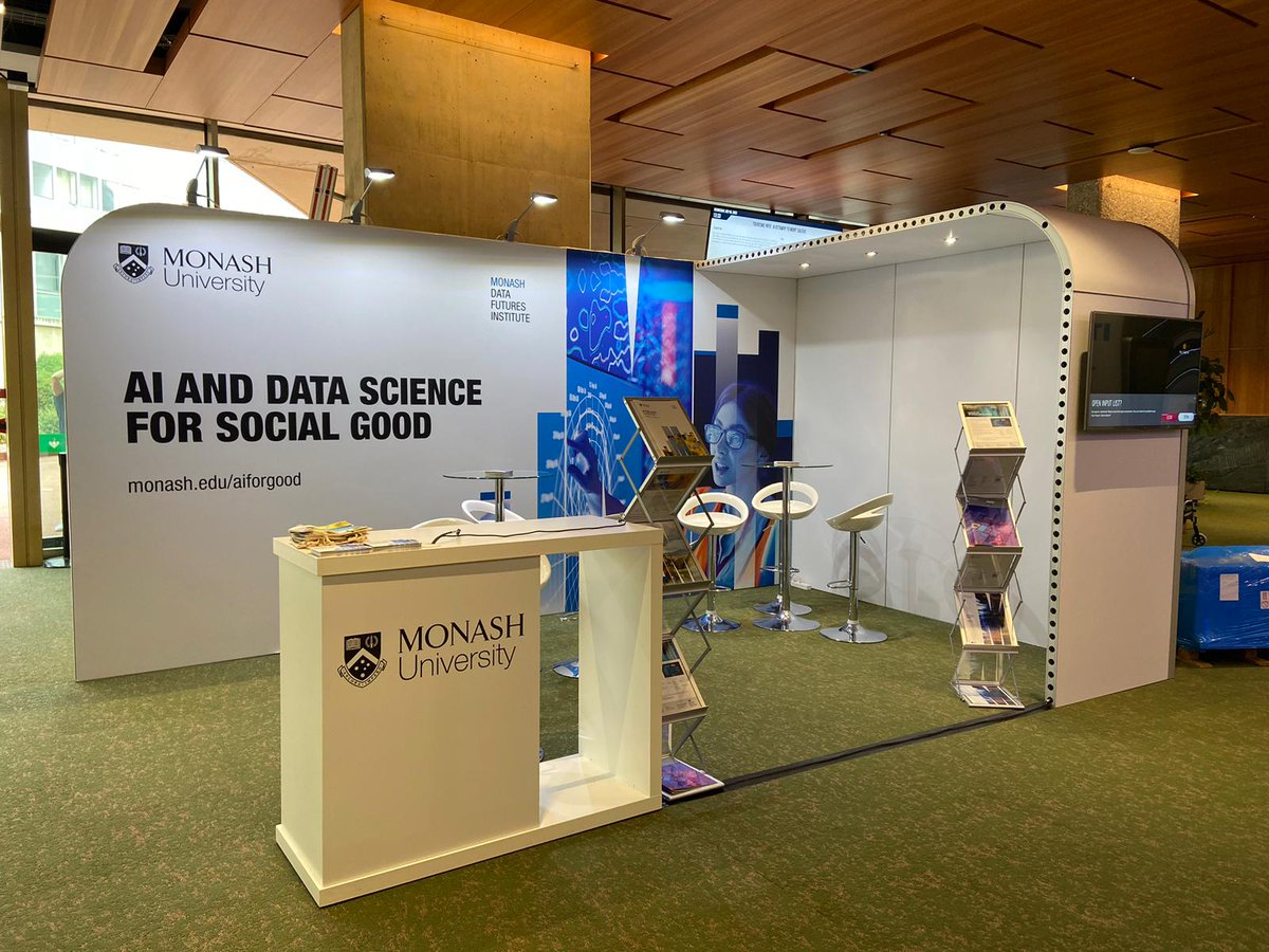 Monash AI Institute (@monashai_inst) on Twitter photo If you are here at the <a href="/AIforGood/">AI for Good 🇺🇳 #AIforGood</a> Summit the next couple of days, don't forget to visit us at the <a href="/MonashUni/">Monash University</a>/@MonashDFI booth to know more about our research in "AI for Good".
#ITUaiSummit #AIforGood If you are here at the <a href="/AIforGood/">AI for Good 🇺🇳 #AIforGood</a> Summit the next couple of days, don't forget to visit us at the <a href="/MonashUni/">Monash University</a>/@MonashDFI booth to know more about our research in "AI for Good".
#ITUaiSummit #AIforGood