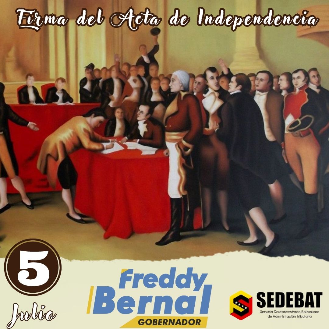 #05Julio En 1811 #Venezuela Declara su Independencia con la firma del Acta en la ciudad de Caracas, luego de padecer la monarquía española, tras casi 300 años de colonización, se da inicio a la I República Venezolana.
¡Viva la Patria Libre y Soberana!
@NicolasMaduro
@FreddyBernal