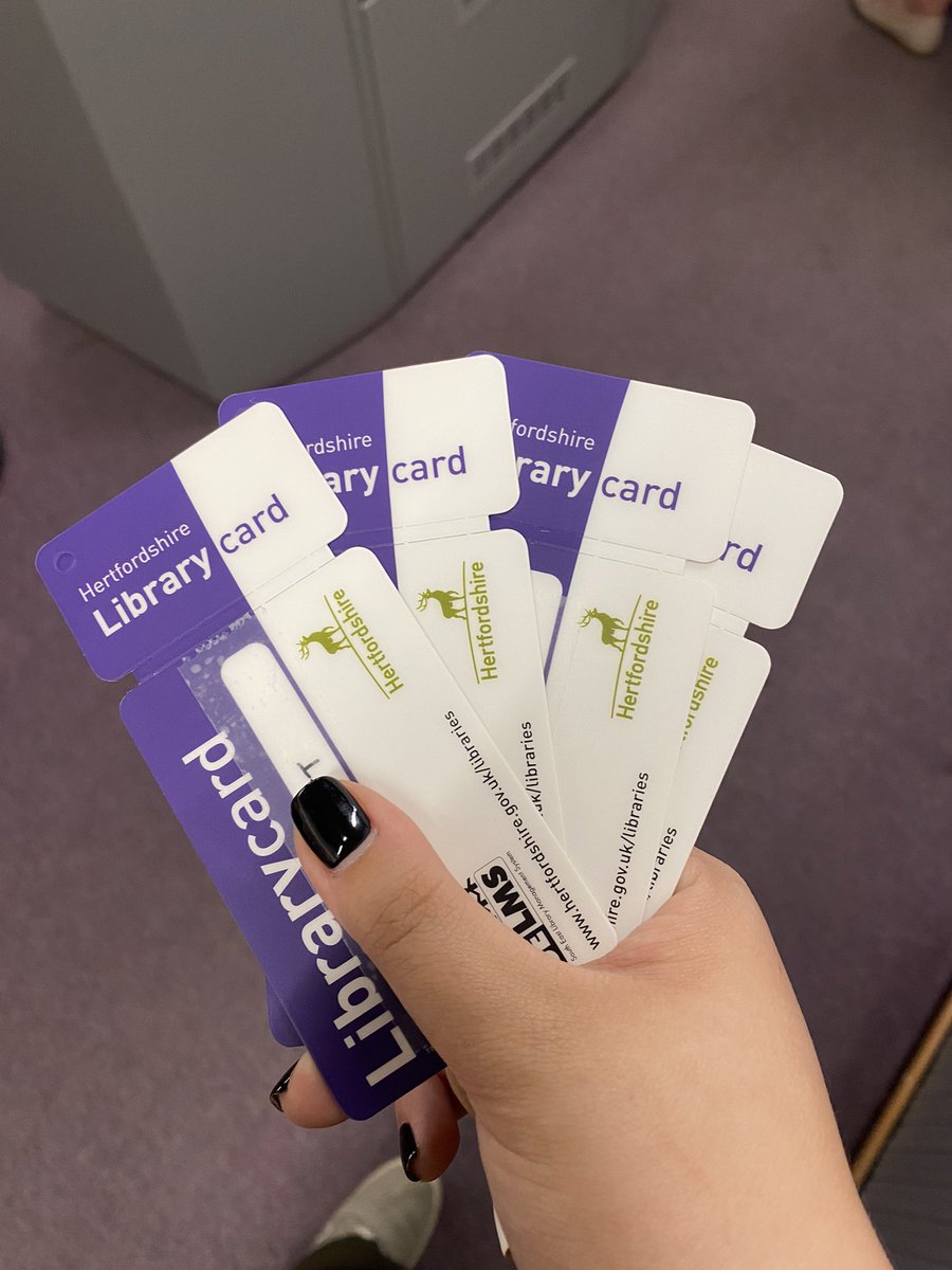 After speaking about BorrowBox in assemblies - I’ve had numerous students asking to join @HertsLibraries

I’ve finally got round to getting cards today!