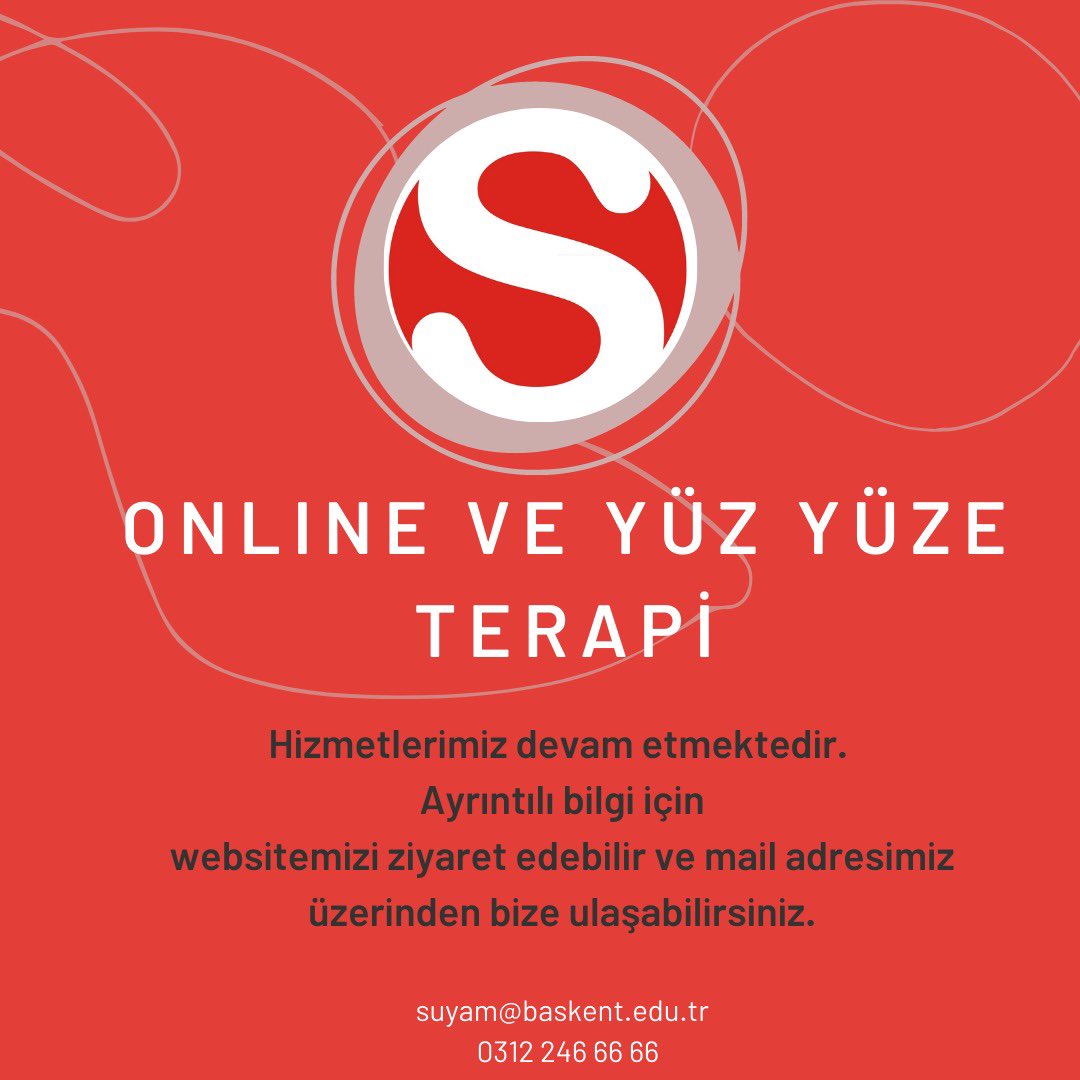 Merkezimizin online ve yüz yüze terapi hizmetleri devam etmektedir. Detaylı bilgi ve randevu için mail adresimiz ve telefon numaramız üzerinden iletişime geçebilirsiniz.