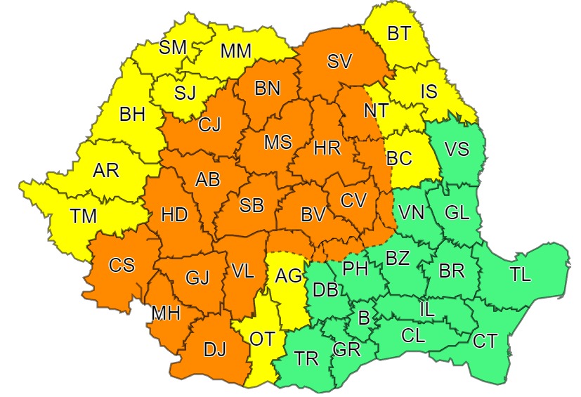 RO_env's tweet photo. 📷 Avertizările hidro-meteo în atenția CMSU
Ministrul mediului, apelor și pădurilor, Mircea Fechet, a convocat, în această dimineață, Comitetul ministerial pentru situaţii de urgenţă (#CMSU), constituit la nivelul #MMAP.
Detalii aici: https://t.co/11m8SxEK5H
#mediu #MMAP https://t.co/qquaMaLovh