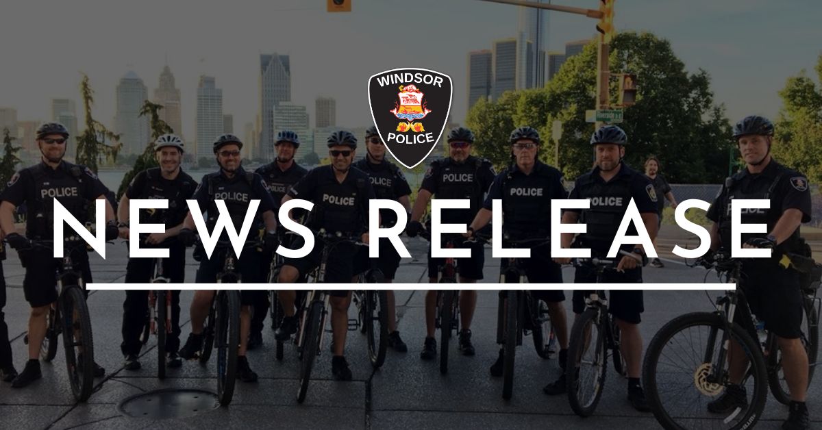 WindsorPolice's tweet photo. NEWS RELEASE:

The Windsor Police Service will deploy additional officers in the downcore core on July 5 and 6 as part of our summer-long campaign to promote community safety and reduce crime.

https://t.co/le3tfVEMAi https://t.co/lZq7NW7mio