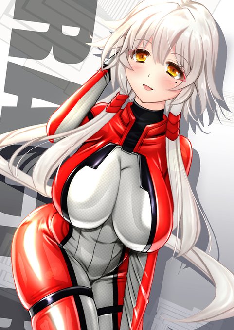 【Skeb】ライダースーツなよその子さん 