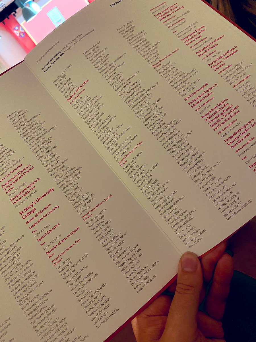 Prof. Peter Finn reading the names of our students at their QUB Graduation Ceremony in the Whitla Hall.🎓