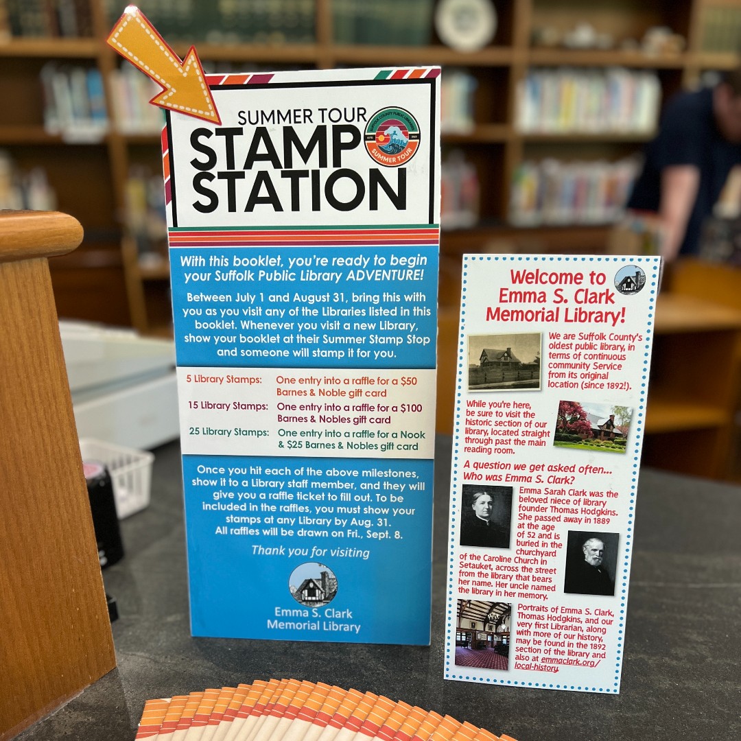 Escml's tweet image. Have you started the Suffolk Libraries&apos; Summer Tour yet? 😎 
Stop by to pick up a booklet, get stamped at each library you visit, &amp;amp; be entered to win prizes! While you&apos;re here, learn about Emma Clark&apos;s fascinating history!

#SuffolkLibraryTour #SummerLibraryTour23 #LibraryTwitter