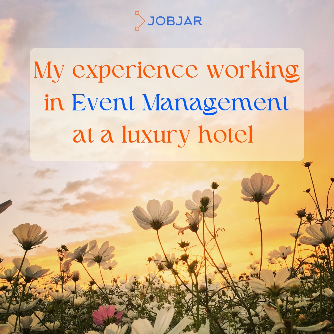 Hi everyone. Happy #jobseekerswednesday

In the next part of our webinar series, Elena, our Sales Executive talks about her experience working in Event Management at a luxury hotel.

You can watch the full webinar here: bit.ly/3CTd1nT

#eventmanagementjobs #hoteljobs