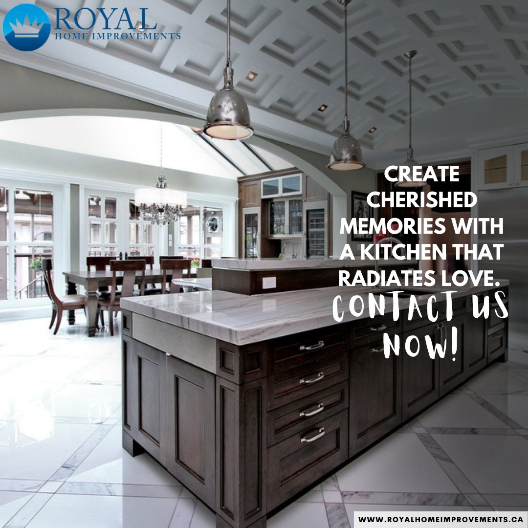 Kitchens hold cherished memories, where love and laughter fill the air. When it's time for Toronto Kitchen Renovations, trust the warmth and care of Royal Home Improvements. 

#RoyalHomeImprovements #TorontoRenovations #FreeEstimates #FixedPriceContractor #GuaranteedWork