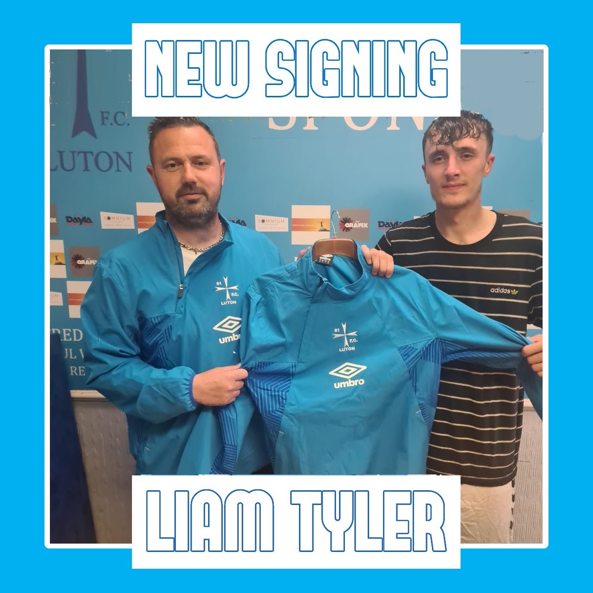 61FC's tweet photo. ✍️We’re delighted to announce the signing of Liam Tyler. Liam has captained Baldock Res to 3 back to back promotions, as well appearing for Baldock first team. The centre back will add huge experience and talent at the age of just 21. Can’t wait to see him in action! https://t.co/wWGvtNeiRu