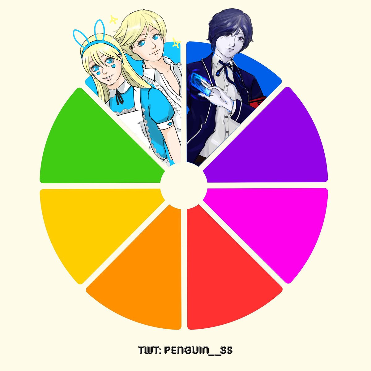 Penguin__Ss's tweet image. Teddie 🫶🏻✨

#ColorChallenge #ColorWheel #persona #persona4 #ART