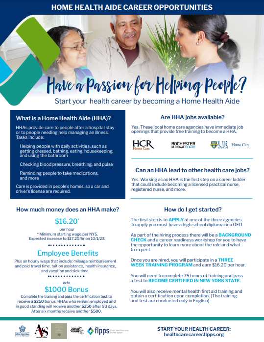 Mynderse 2023 graduates...are you looking for a career in the health care field? Here is a great way to get your start in this high-demand field.