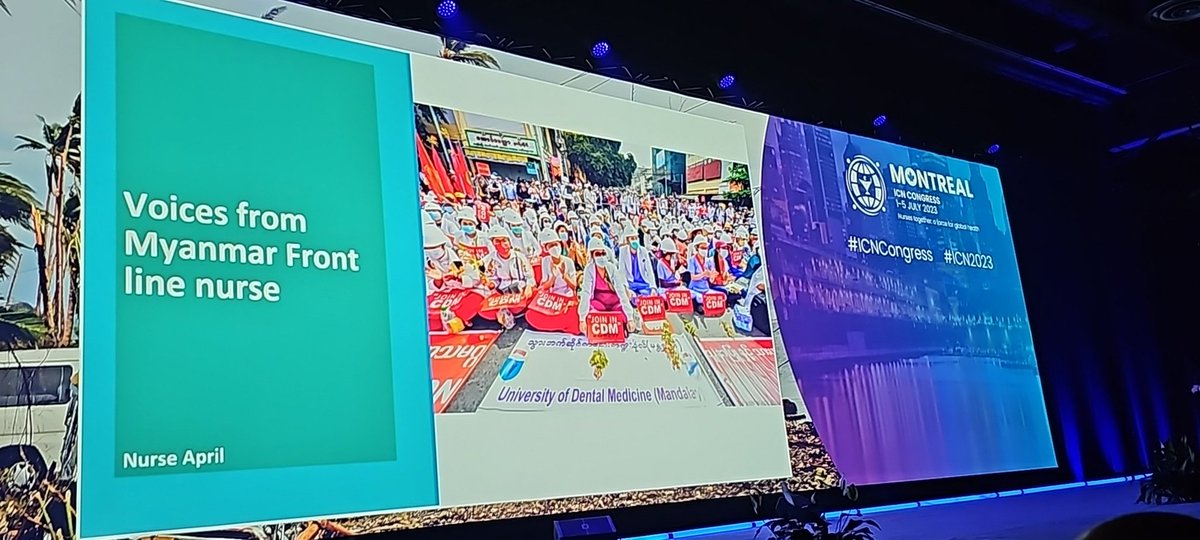 #Nurses continue to provide care in conflict & disaster. #Nurses speak to their experiences in war zones. #Sudan #Afghanistan #Ukraine #Myanmar #Nurses 
#ICN2023 @ANANursingWorld supports #NursesForPeace
