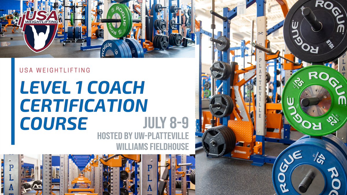 MMartinStrength's tweet photo. Last chance to register for @USWeightlifting Level-1 certification course hosted by @uwp_pioneers! Come take your knowledge of developing explosive athletes to the next level! Registration link below. 

https://t.co/Km74OWo6Bz https://t.co/DH6Bxdy9Q1