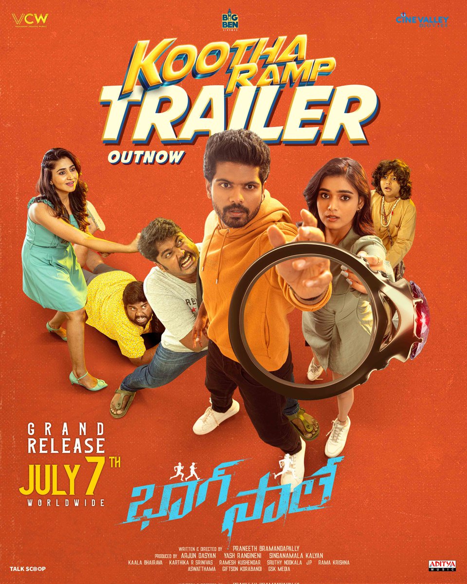 CineValley's tweet photo. Prepare yourself to ROFL in theatres on July 7th 😜

Here's #BhaagSaale KOOTHA RAMP Trailer 💍🏃🏻‍♂️
https://t.co/vD5w4YJl1u

@Simhakoduri23 @IamPranithB @kaalabhairava7 @NehaSolanki_ @arjundasyan @VCWOfficial @YashBigBen @KALYANASINGAMA1 @GskMedia_PR  #BhaagSaaleOnJuly7th https://t.co/NPnxwYRRh0