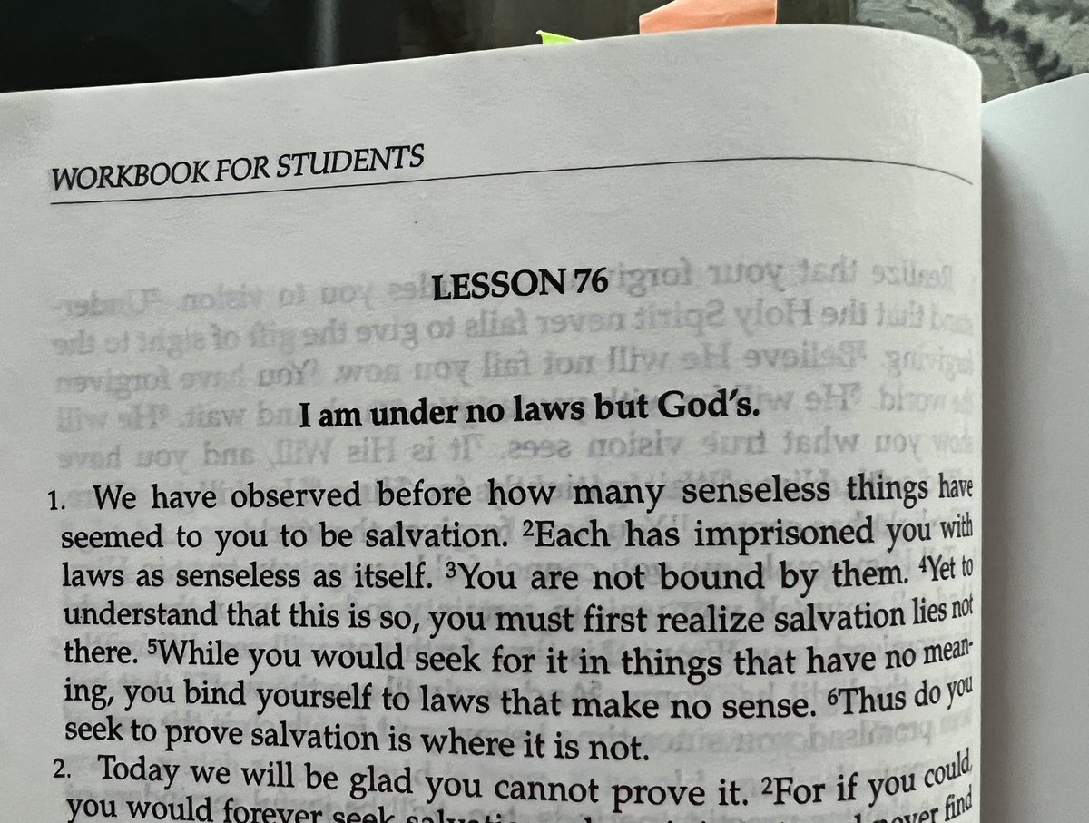 I am under no laws, but Gods. 🙌 No fear, no guilt, just love and light. 💖✨ #ACIM #CourseInMiracles #MiracleMindset #SpiritualAwakening 😇