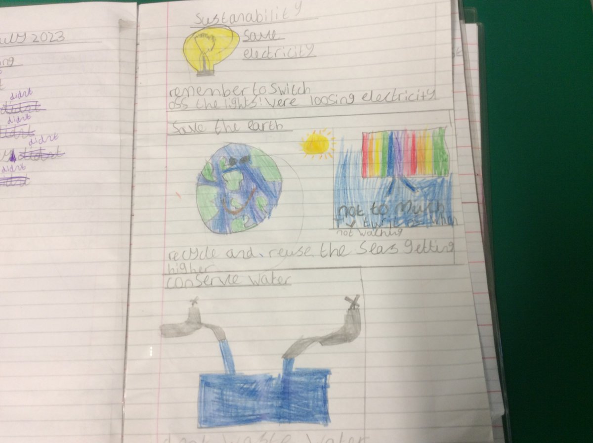 MrsDaniel_RSW's tweet photo. Elm Class had a lively discussion about climate change this morning and created some lovely information posters suggesting ways we can all live more sustainably. https://t.co/2cjhsHPHWt